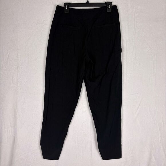 Athleta Black Jogger Nylon Zipper Pocket Jogger Pants Size 10 - Picture 8 of 13